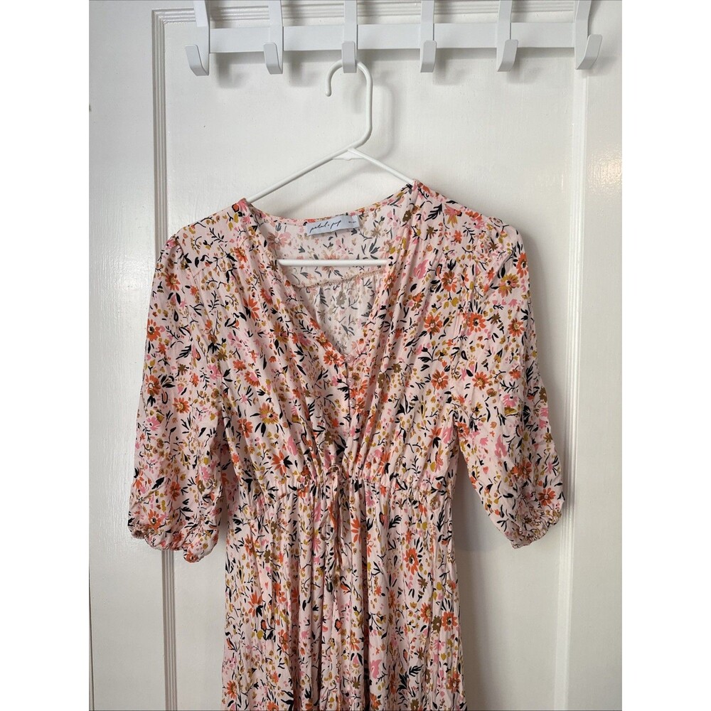 Petal And Pup Dress Floral Maxi Kelda Balloon Sleeve Prairie Women's Large - Picture 2 of 11